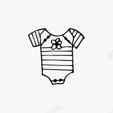 婴儿服装儿童新生儿图标图标
