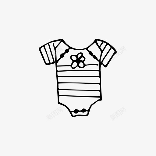 婴儿服装儿童新生儿图标svg_新图网 https://ixintu.com 儿童 婴儿服装 新生儿