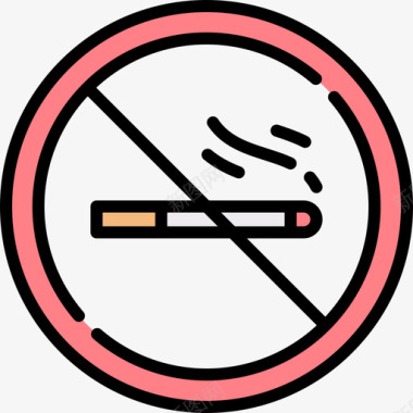 禁止吸烟母性2直系肤色图标图标