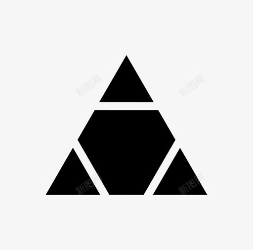 向外箭头几何体图标svg_新图网 https://ixintu.com 三角形 几何体 向外 导航 点 等边三角形箭头 箭头