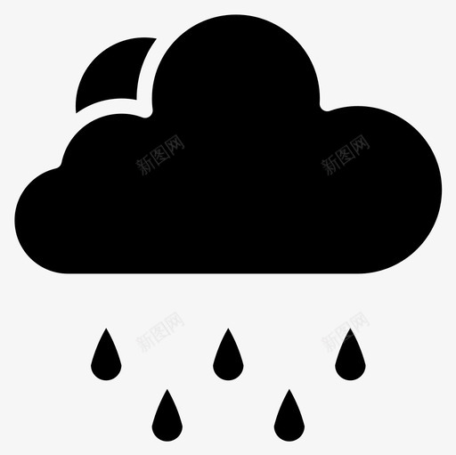 下雨天气181加油图标svg_新图网 https://ixintu.com 下雨 加油 天气181