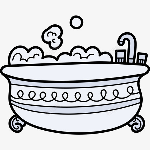 浴缸清洁39彩色图标svg_新图网 https://ixintu.com 彩色 浴缸 清洁39