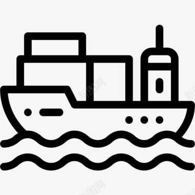 货船电子商务57直航图标图标