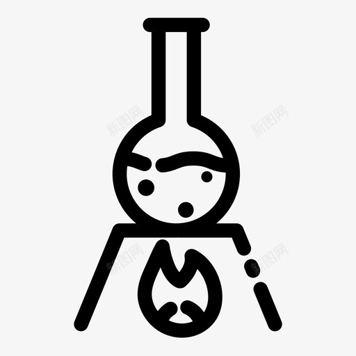 化学燃烧器实验图标svg_新图网 https://ixintu.com 化学 实验 实验室 烧瓶 燃烧器 科学