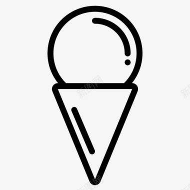 节日娱乐冰淇淋图标图标