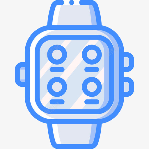 智能手表智能手表3蓝色图标svg_新图网 https://ixintu.com 智能手表 智能手表3 蓝色