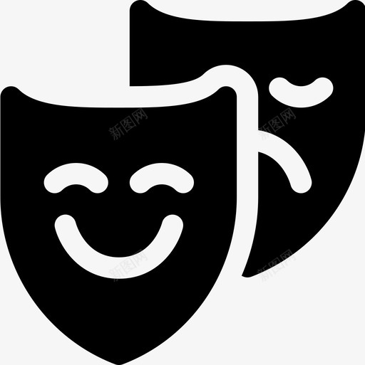 剧院娱乐43已满图标svg_新图网 https://ixintu.com 剧院 娱乐43 已满