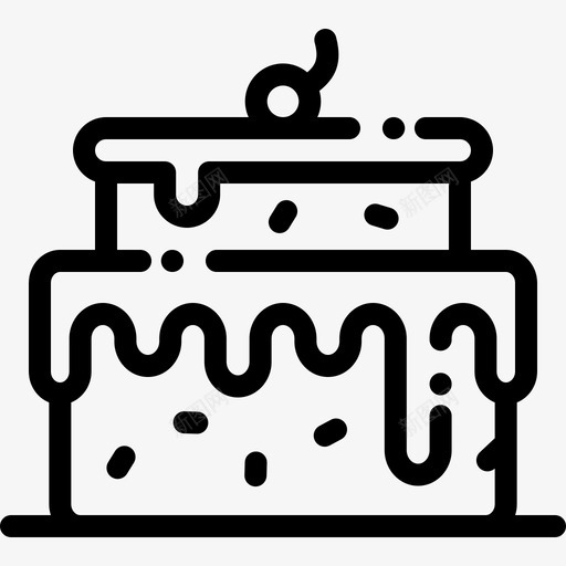 蛋糕糖果店11直线型图标svg_新图网 https://ixintu.com 直线型 糖果店11 蛋糕