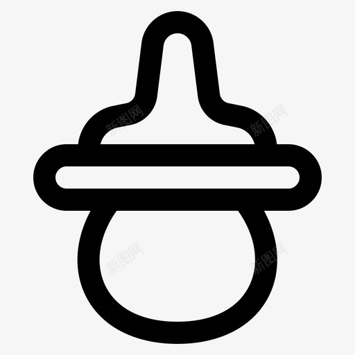 假人婴儿童年图标svg_新图网 https://ixintu.com 假人 儿童 儿童和玩具大纲 奶嘴 婴儿 童年