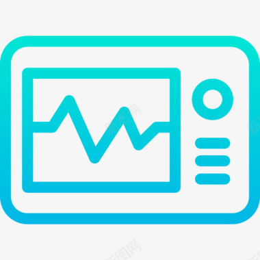 心电图医学134梯度图标图标
