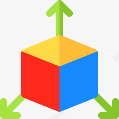 立方体web开发11平面图标图标