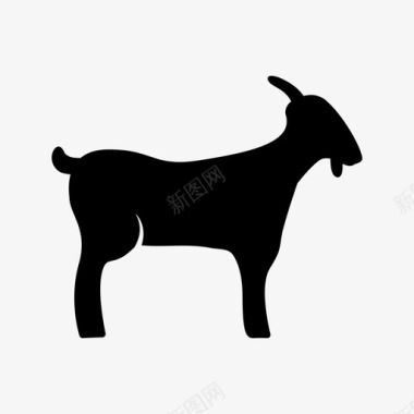 山羊牛奶羊肉图标图标