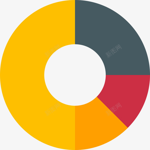 饼图营销增长7持平图标svg_新图网 https://ixintu.com 持平 营销增长7 饼图