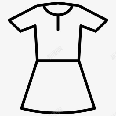 服装校服时尚瘦衣图标图标