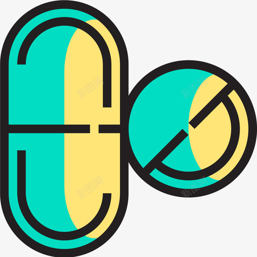 医药医疗保健9线性颜色图标svg_新图网 https://ixintu.com 医疗保健9 医药 线性颜色