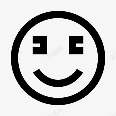 开心的脸微笑情绪有趣图标图标