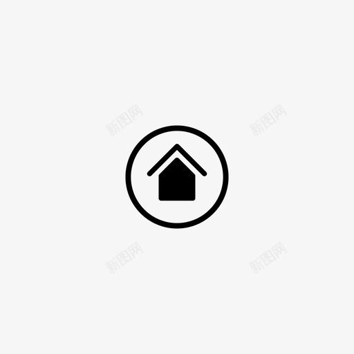 主页房产房子图标svg_新图网 https://ixintu.com 主页 圆形图标 屋顶 房产 房子