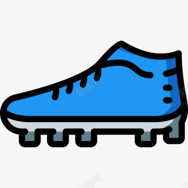 足球靴世界杯3线性颜色图标图标