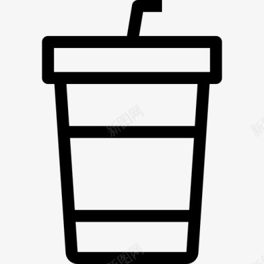 冰咖啡8杯直饮图标图标