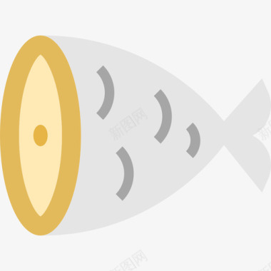 鱼动物和食物3平的图标图标