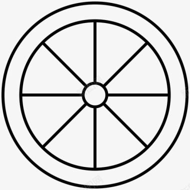 自行车轮子自行车轮辋图标图标