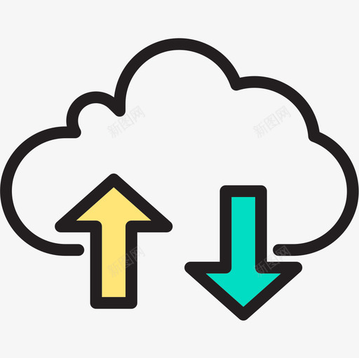 上传计算机网络和数据库2线颜色图标svg_新图网 https://ixintu.com 上传 线颜色 计算机网络和数据库2