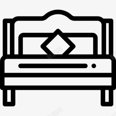 双人床睡觉时间9直系图标图标