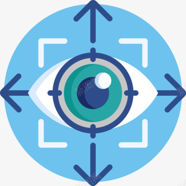 眼睛扫描未来技术13平板图标图标