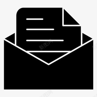留言电子邮件信件图标图标