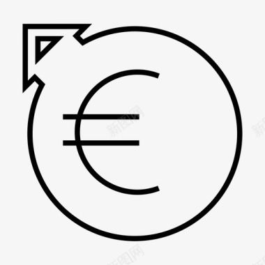 欧元汇出货币卖出图标图标