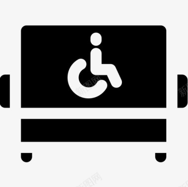 残疾运输84已填充图标图标