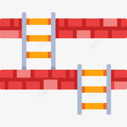 梯子游戏19平的图标svg_新图网 https://ixintu.com 平的 梯子 游戏19