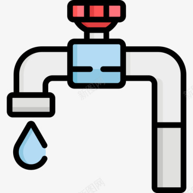 水龙头回收10线颜色图标图标