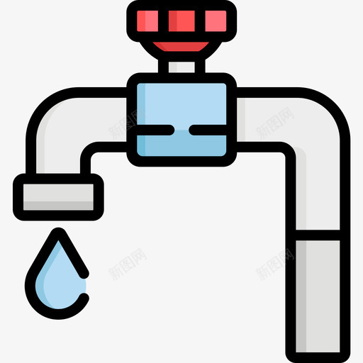 水龙头回收10线颜色图标svg_新图网 https://ixintu.com 回收10 水龙头 线颜色
