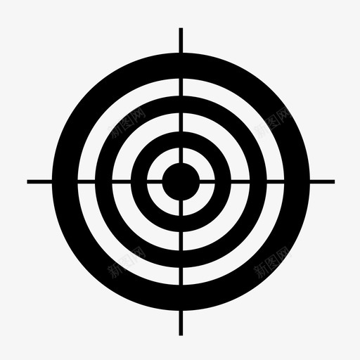 瞄准射箭弓图标svg_新图网 https://ixintu.com 刺穿 射程 射箭 弓 瞄准