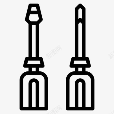 螺丝刀设备五金图标图标