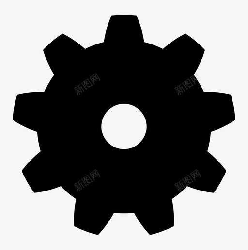 齿轮发动机工业图标svg_新图网 https://ixintu.com 发动机 工业 火车 设置 转向 齿轮