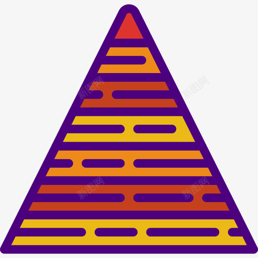 金字塔商业和金融38线性颜色图标svg_新图网 https://ixintu.com 商业和金融38 线性颜色 金字塔