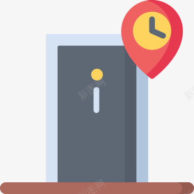 门旅行app11扁平图标图标