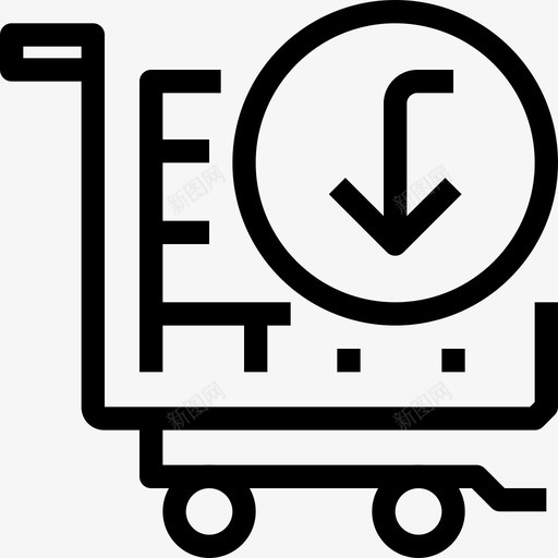 购物车购物和电子商务5线性图标svg_新图网 https://ixintu.com 线性 购物和电子商务5 购物车