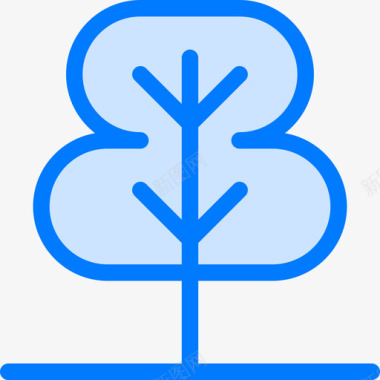 树树3蓝色图标图标