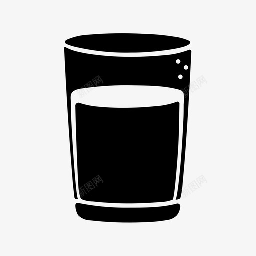 一杯水水健康图标svg_新图网 https://ixintu.com 一杯水 健康 水 苏打水 食物和饮料铭文