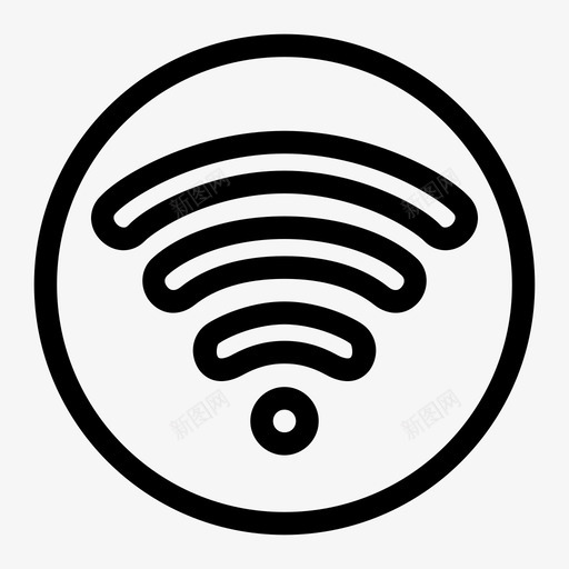 wifi电脑连接图标svg_新图网 https://ixintu.com wifi 互联网 互联网媒体 无线 电脑 连接