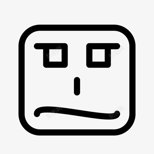 生气的脸表情情绪图标svg_新图网 https://ixintu.com 情绪 生气的脸 表情