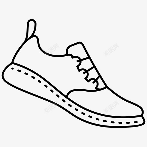 鞋活动运动图标svg_新图网 https://ixintu.com 动态 活动 运动 鞋 鞋类 马拉松