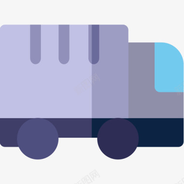 卡车运输82扁平图标图标