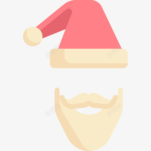 圣诞帽化装派对15平装图标svg_新图网 https://ixintu.com 化装派对15 圣诞帽 平装