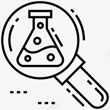 科学研究化学烧瓶化学图标图标