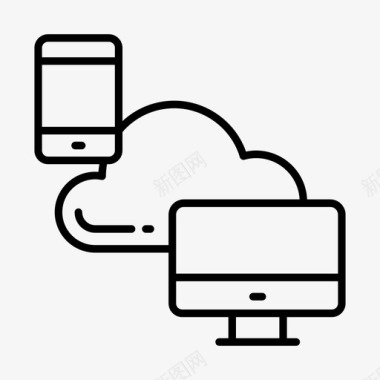 云网络计算机共享图标图标