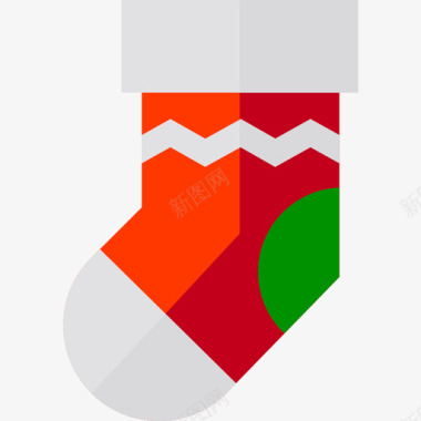 袜子圣诞144平底图标图标